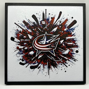 Columbus Blue Jackets Wall Art – 3D Printed NHL Fan Decor for Game Room, Man Cave, Birthday Gift Idea, Sports Collector Display