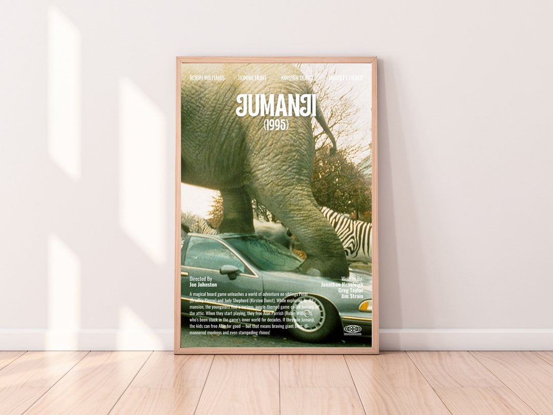 Jumanji 1995 Movie Poster Etsy