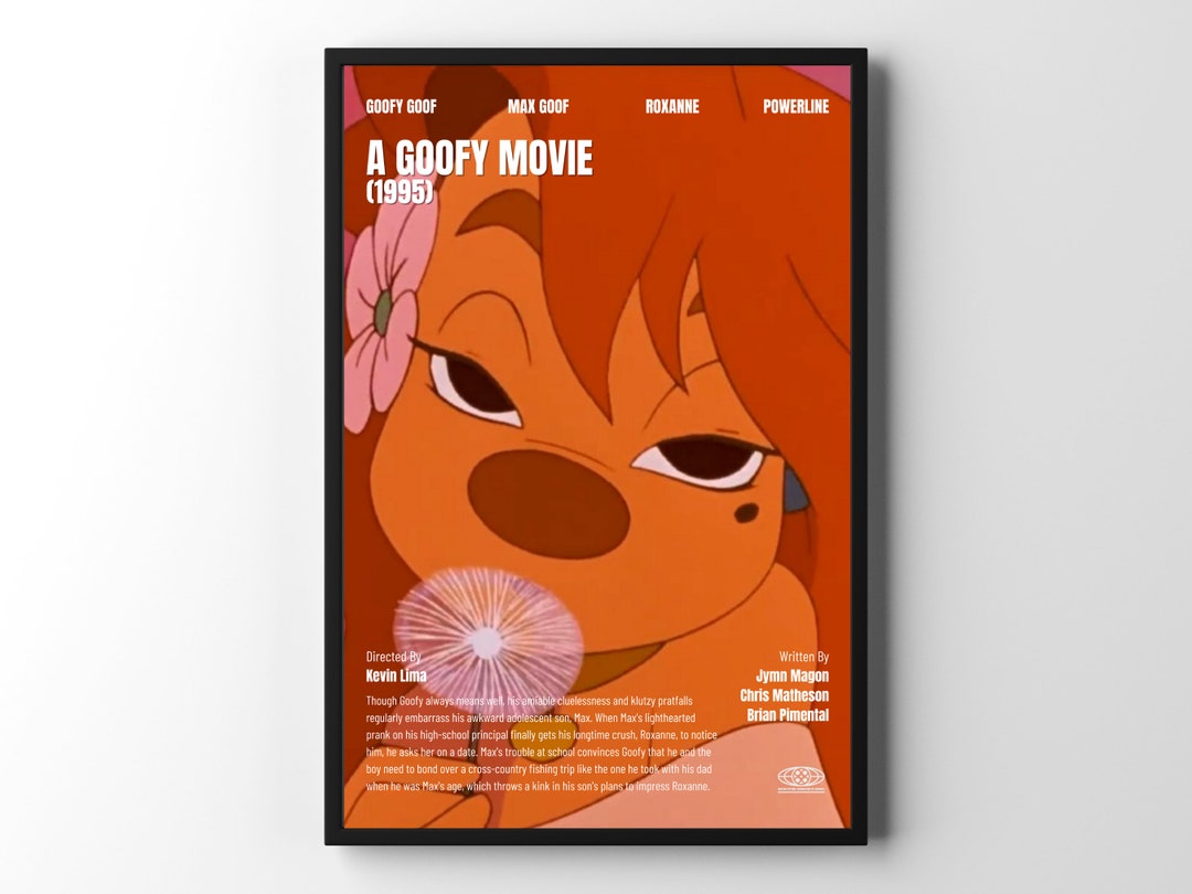 A Goofy Movie 1995 Roxanne Movie Poster Etsy