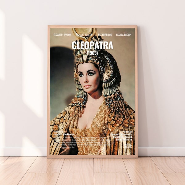 Cleopatra (1963) Elizabeth Taylor Movie Poster