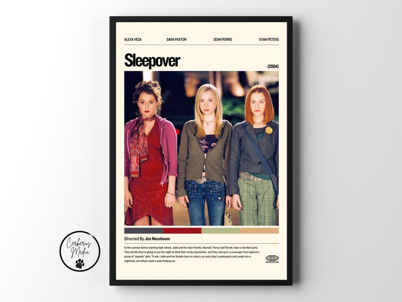 Sleepover 2004 Movie Poster - Etsy