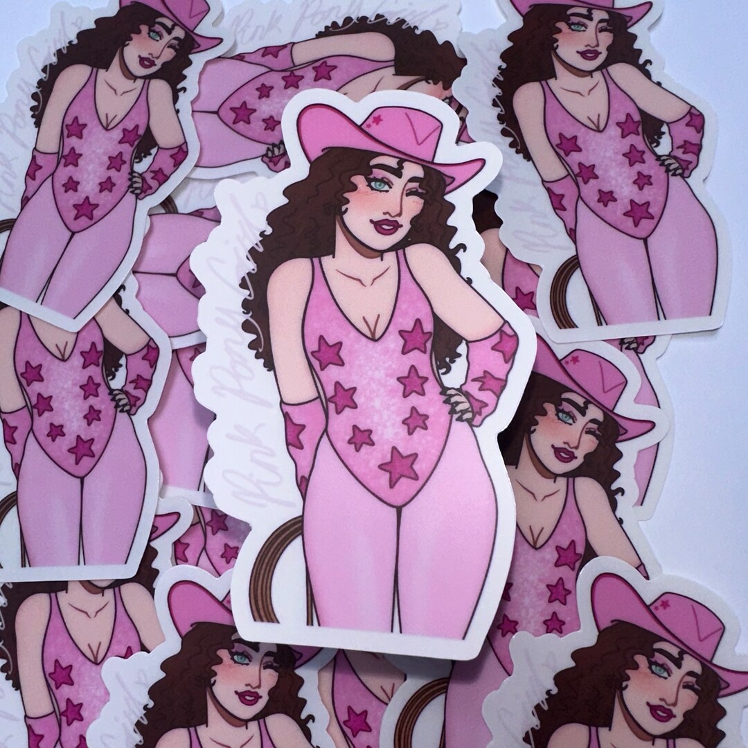 Sparkle Pony Pink Glitter I Heart U Small Body Stickers 6Pz main image 0