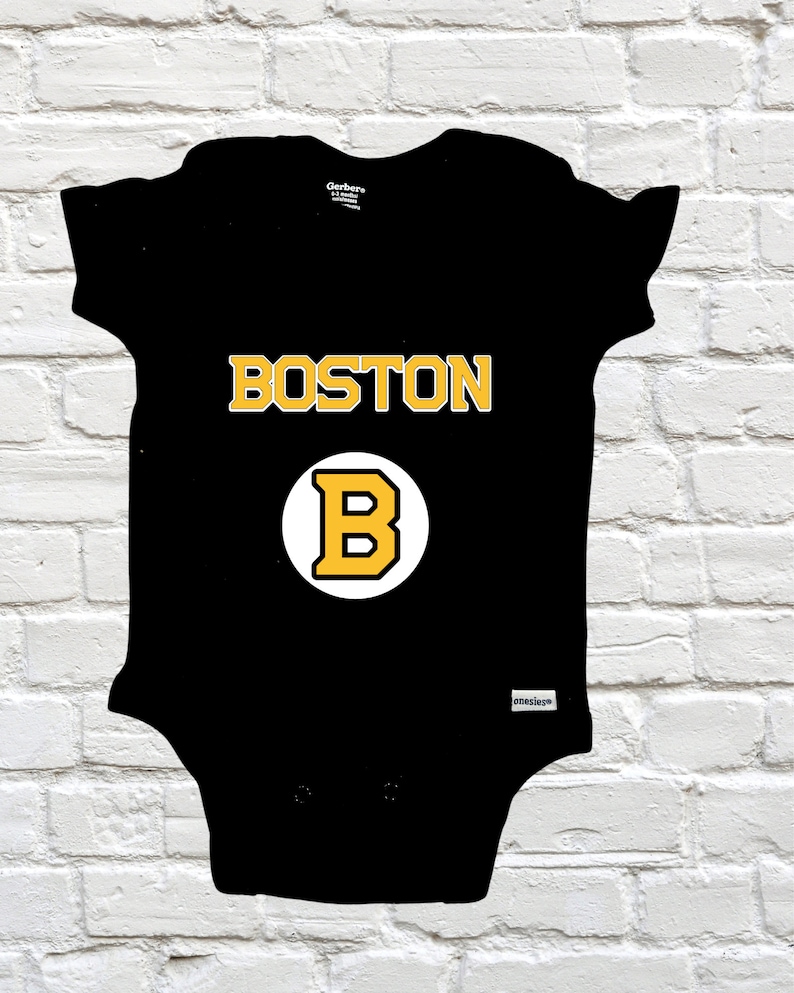 Boston Hockey Onesie®, Baby Shower Gift, Custom Onesie®, Personalized