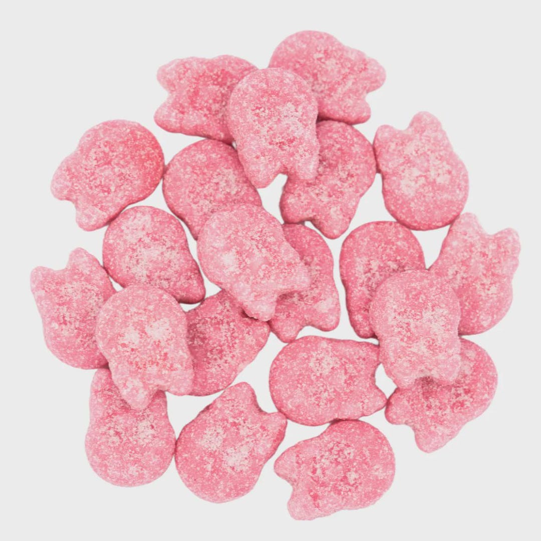 BUBS Mini Raspberry Skulls, Vegan Swedish Candy - Etsy