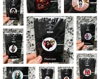 Phone Grips - Horror/Witchy/Spooky/True Crime Theme - Self Adhesive