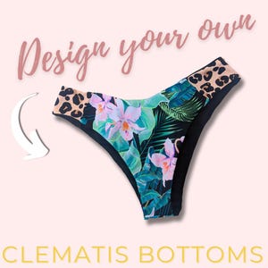 Custom Reversible Bikini Bottoms | Cheeky Bottoms, Handmade Bikini Bottom, Adjustable Swimsuit Bottoms, Sexy Swim Bottoms, Women&#39;s Swimsuit