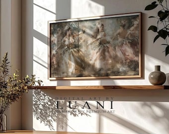 Vintage hula-danserkunstdruk: wanddecoratie tropisch eiland (digitaal afdrukbaar kunstwerk)