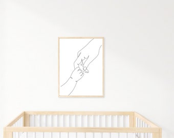 Parent and baby digital print