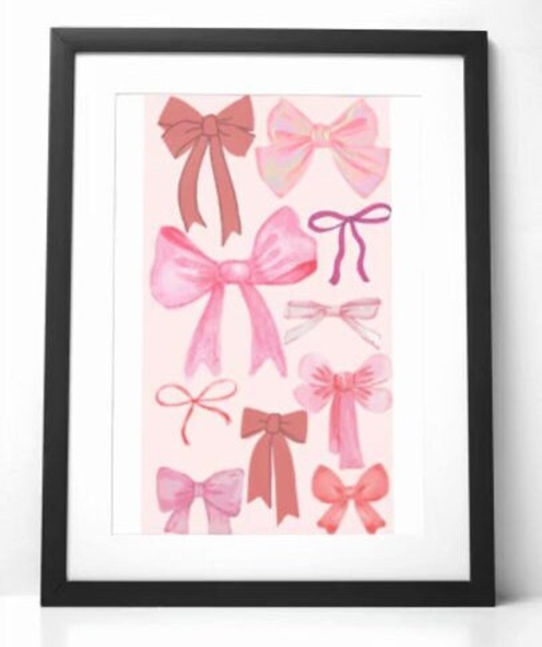Coquette Pink Bow Digital Wall Art Room Decor, Direct Download - Etsy