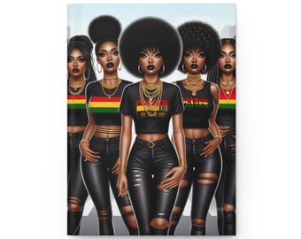 Hardcover Journal Black Women "Together We Stand" - Black History Collection