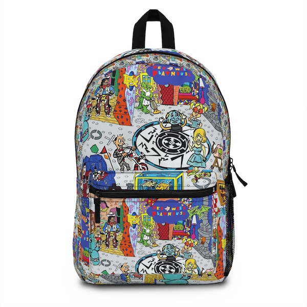 PeeWee Playhouse Pattern Backpack