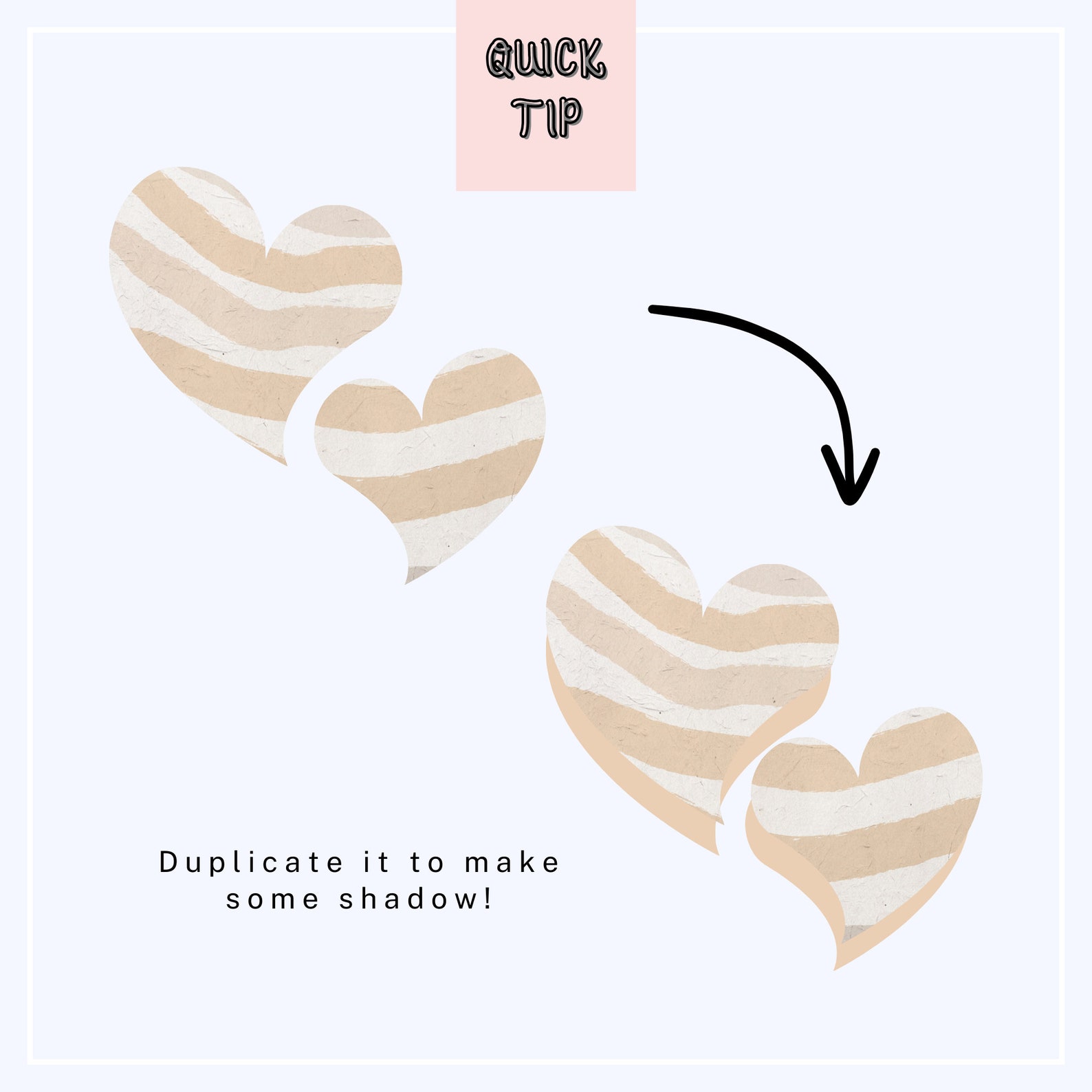 Canva Frame Template, Drag and Drop Heart Shapes Bundle, Instant ...