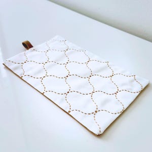 Sashiko Fishing Net Long Placemat Pot Holder, Ayacolour Golden Lantern Trivet