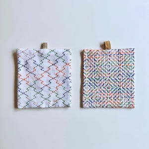 Sashiko Boro Table Mat Pot Holder, Ayacolour Multi-Use Patchwork Placemats
