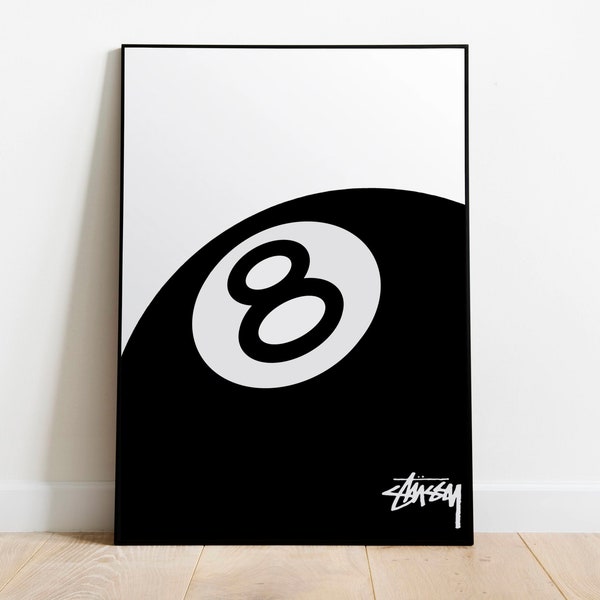 8 balles Stussy Poster