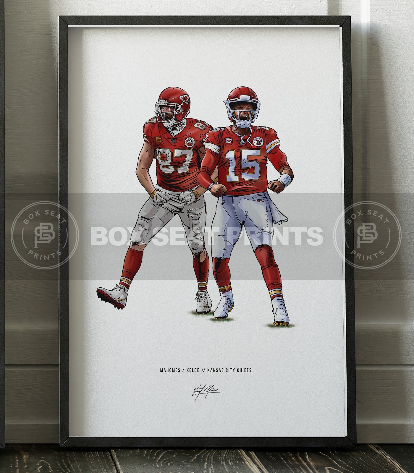 Discover Patrick Mahomes Travis Kelce Kansas City Chiefs Football Poster