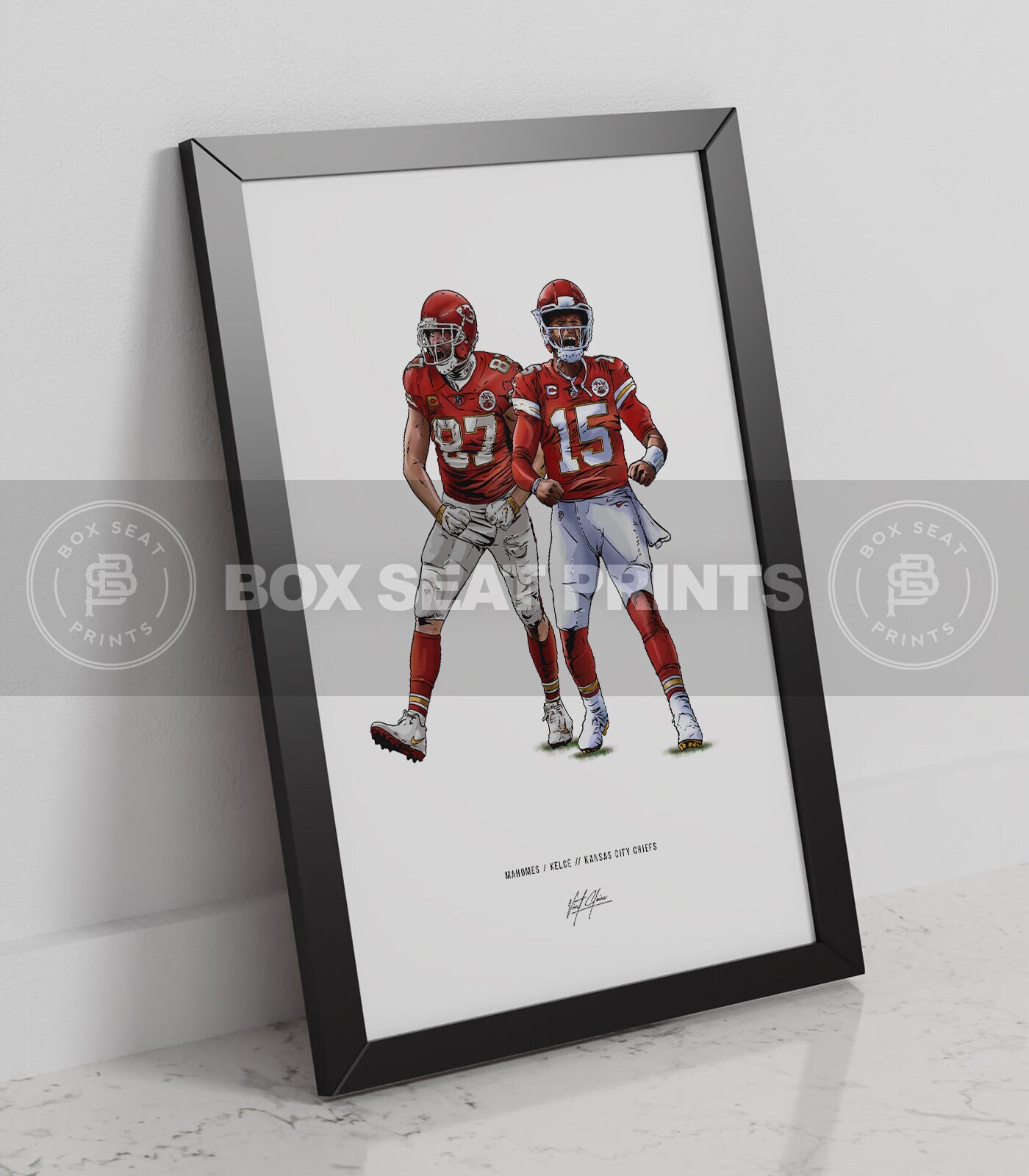 Discover Patrick Mahomes Travis Kelce Kansas City Chiefs Football Poster