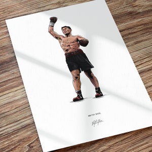 Dmitry Bivol Boxing Art Illustrated Print Poster, Dmitry Bivol Poster, Gift for Dmitry Bivol Fans