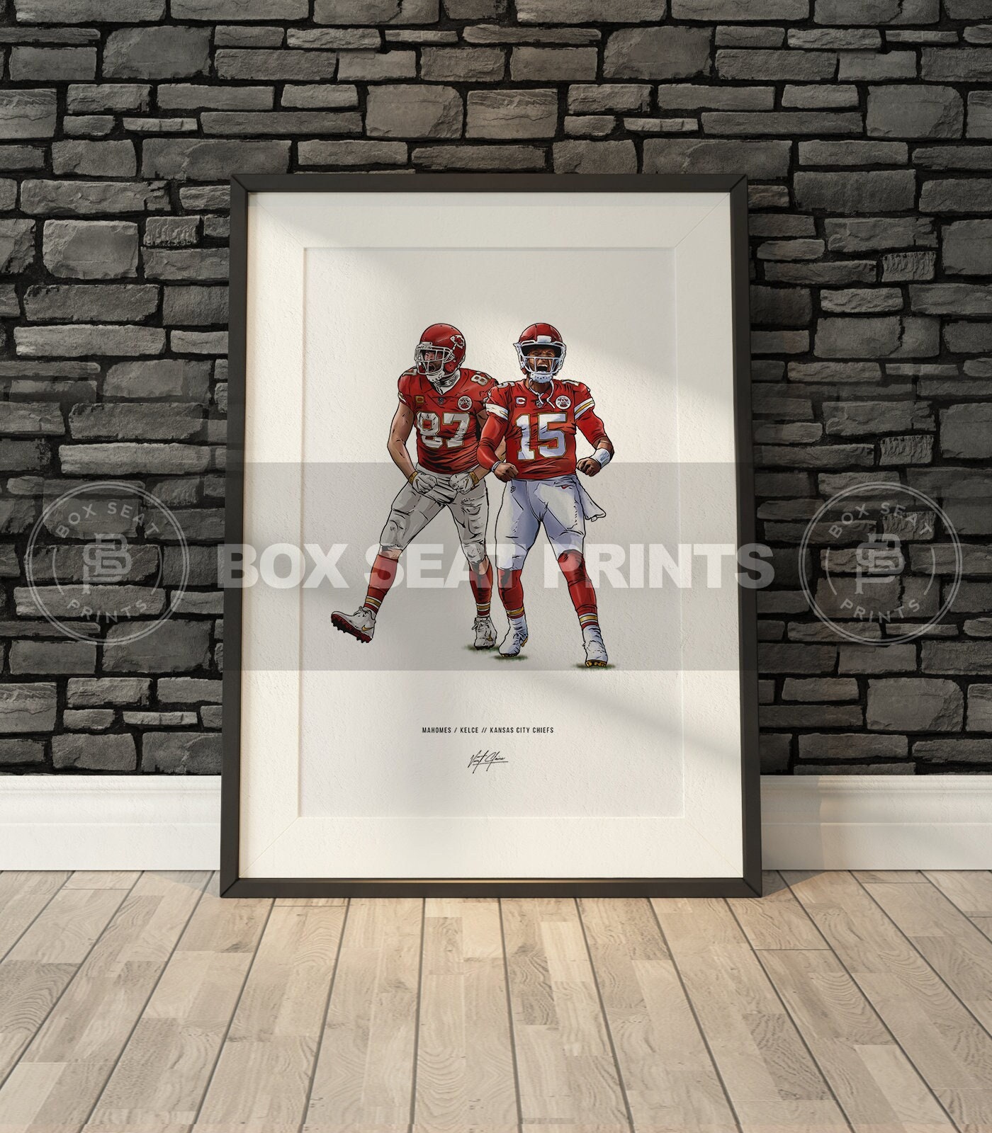 Discover Patrick Mahomes Travis Kelce Kansas City Chiefs Football Poster