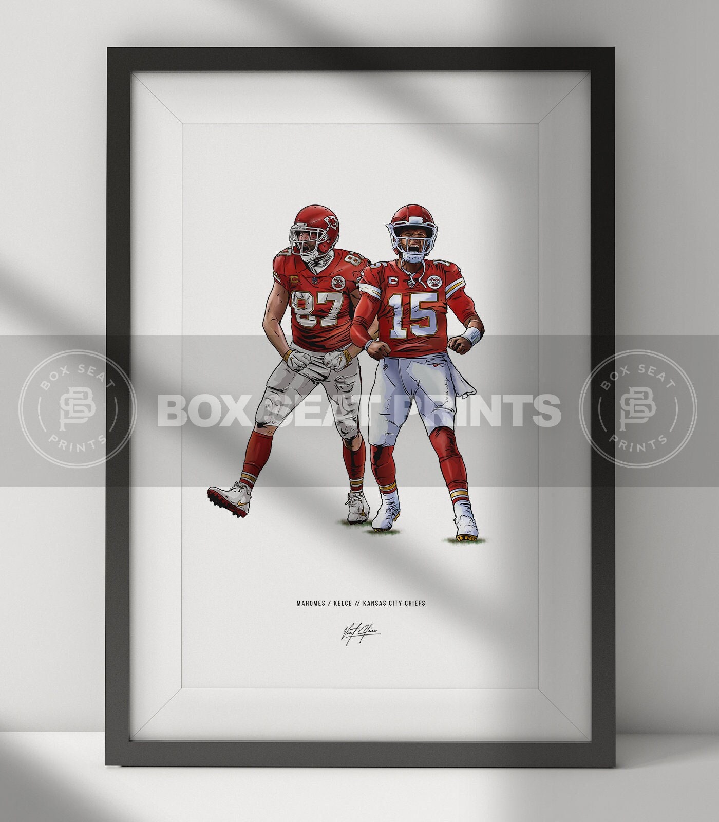 Discover Patrick Mahomes Travis Kelce Kansas City Chiefs Football Poster