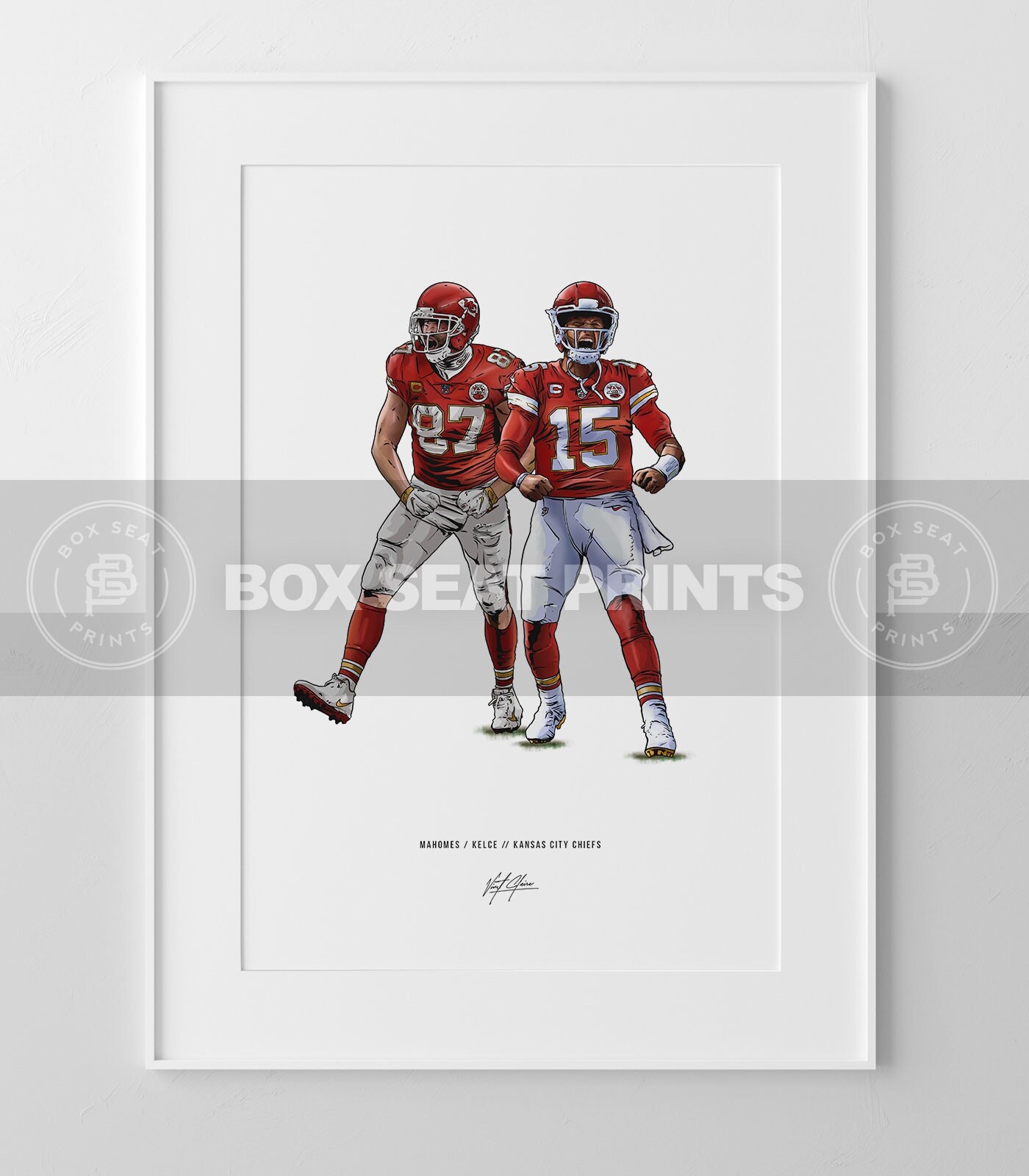 Discover Patrick Mahomes Travis Kelce Kansas City Chiefs Football Poster