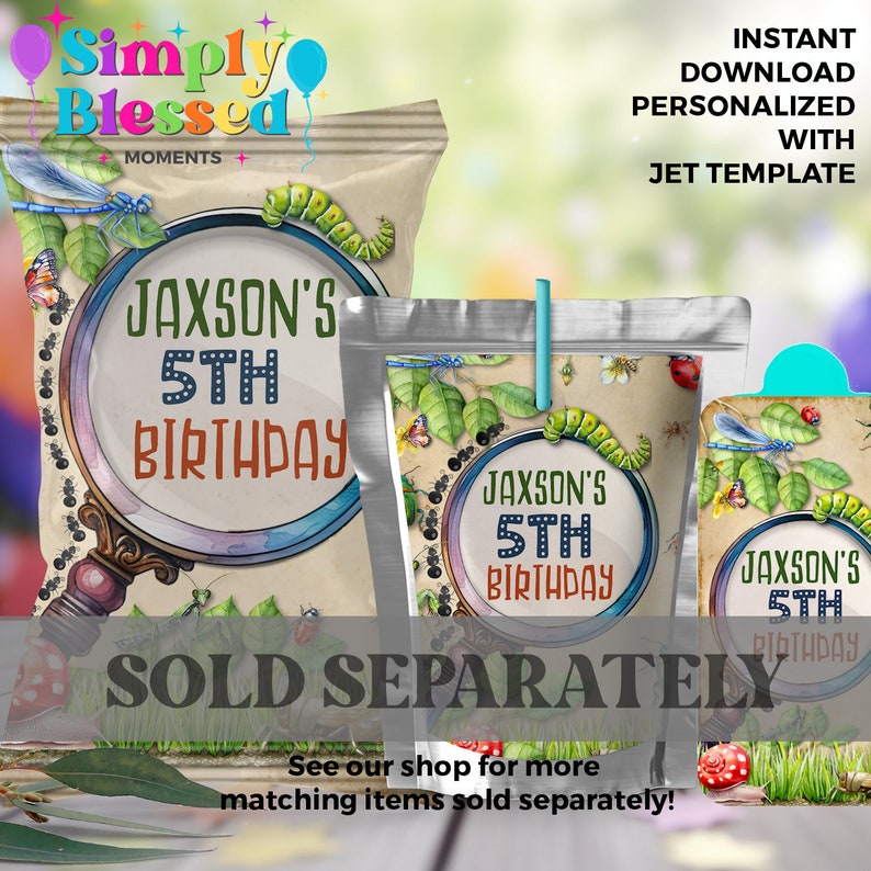 Bug Insect Birthday Party Invitation Printable Editable Instant ...