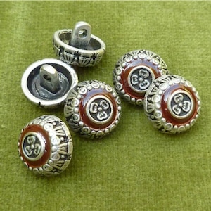 Dirndl buttons, metal buttons, traditional buttons, medieval, antique silver, enamel, dirndl, vest, Bavaria