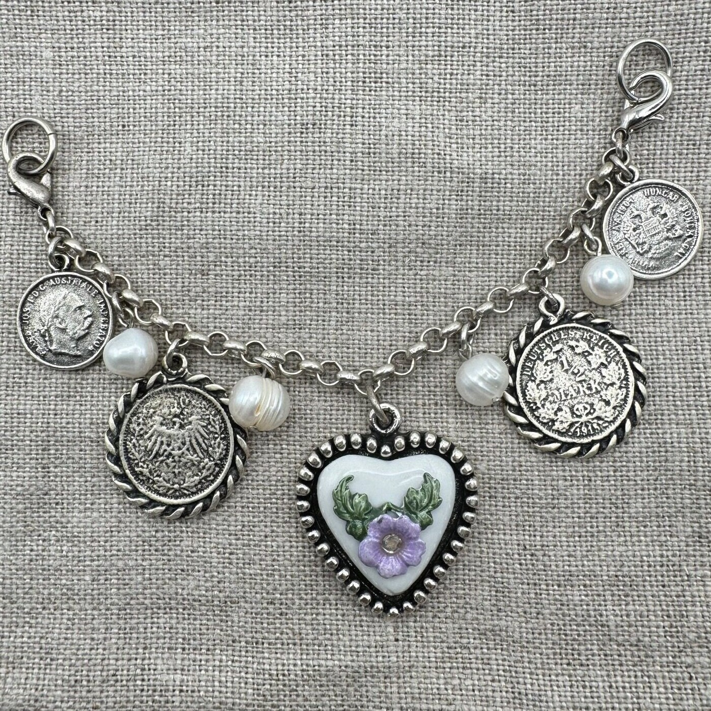 Pendentif Charivari (Schariwari) En Argent - Griffe D'écureuil Dent - Bijou De Chasse Vintage
