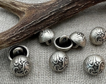 Dirndl buttons, traditional costume buttons, antique silver-colored, 1.4 cm, classic, stable, dirndl, bodice, dirndl blouse, Oktoberfest