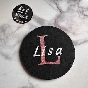 Glass coasters, cup coasters, personalized coasters, embroidered coasters, personalized coasters, placemats, coasters