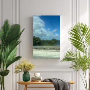 Fluffy Cloud Patch Photography, Cloud Photos, Oversized Sky Photo, Sky Photography on Canvas, Roadside Sky Photos, Perfect Cloud Photography