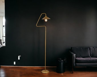 Retro Modern Metal Floor Lamp - Antique Inspired Lighting,Dome floor lamp,Modern floor lamp,Black floor lamp,Bedroom floor lamp