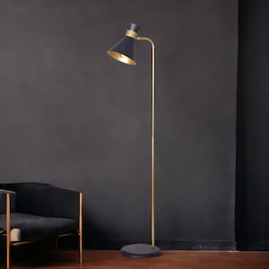 Industrial Metal Floor Lamp - Modern Lighting for your Living Space,Dome floor lamp,Modern floor lamp,Black floor lamp,Bedroom floor lamp