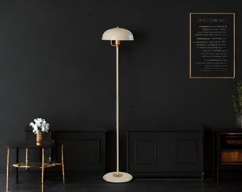 Cream-Yellow Metal Luxury Floor Lamp - Elegant Lighting Fixture for Home Decor,Black floor lamp,Bedroom floor lamp,Mushroom floor lamp