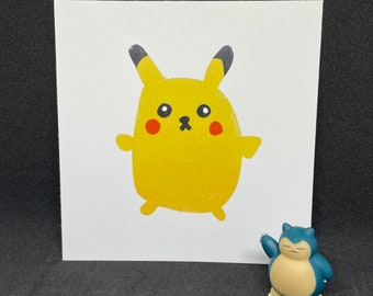 Pikachu Art Print 5x5