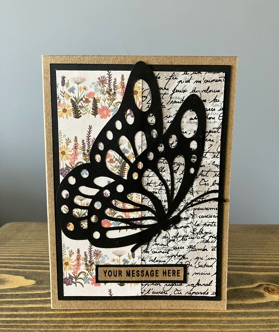 Butterfly Handmade Papercraft Greeting Card, Personalised - Etsy UK