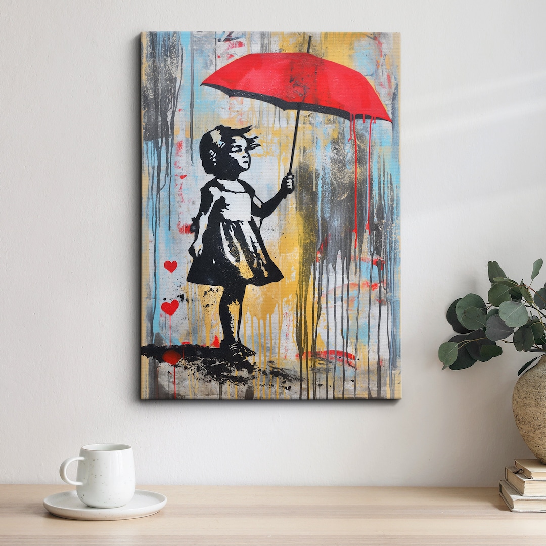 BBOVOBB Banksy Canvas Wall Art Street Graffiti Stampe Dipinto - Foto 12