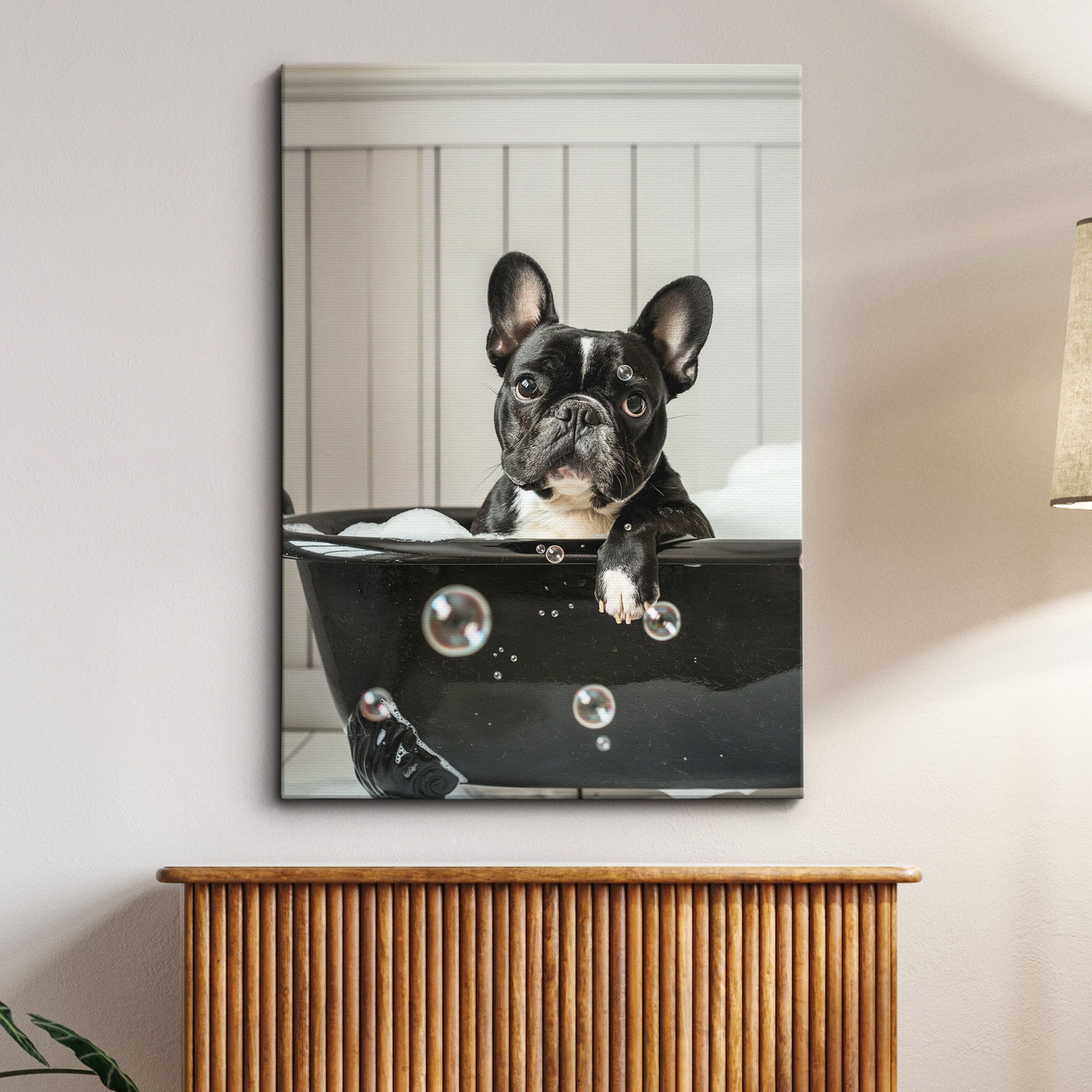 Oliver Gal O69-4 Frenchie in The Tub フレブ - その他 