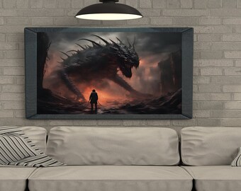 Fantasy Artwork Print - Centipede Red