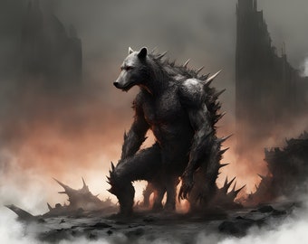 Fantasy artwork Digital - Mutated Bear