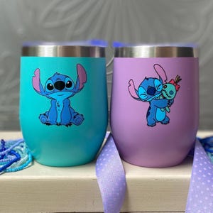 Cute Custom Anime Lover Stainless Wine Tumbler with Lid, Kawaii Gift for Teen Birthday, Unique Fandom Stainless Cup, Bachelorette Favor Gift