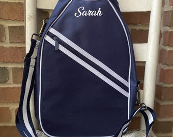 Personalized Pickleball Paddle Sling Cover, Perfect Custom Pickleball Gift for Her, Birthday Gift for Dad, Pickleball Racket Bag with Name