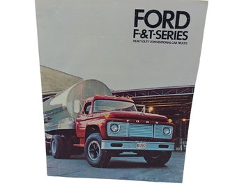 Vintage 1968 1969 Ford F & T Series Heavy Duty Conventional Cab Trucks Brochure