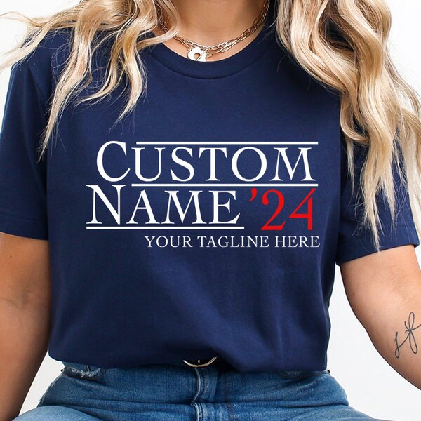 Custom Election Shirt,School,Customized 2024 Tee,Personalized Election Shirt Gift,Custom Name Tee,School Election Tee,2024 Election Shirt