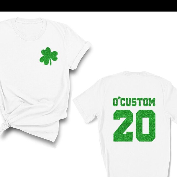 GLITTER Effected O'Wasted St. Patrick's Day Drinking Team Shirt,Shamrock Shirt, Drinking Shirts,St. Paddy's Day Shirt,Custom Drinking Tee