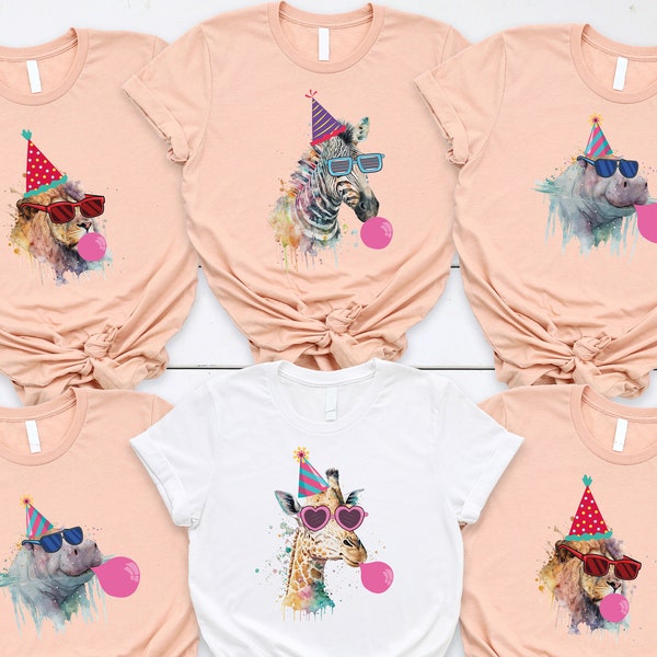 Zoo Birthday Party Shirt, Animals Birthday Shirt, Safari Animals Birthday Party Shirt, Zoo Birthday, Wild birthday Shirt, Party Animal Shirt