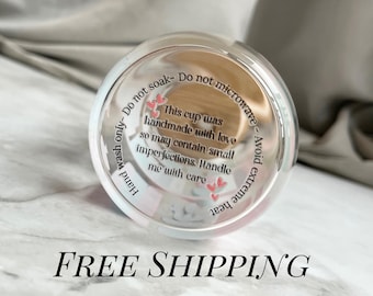 Adhesivo para el cuidado de vasos, instrucciones de cuidado UVDTF, adhesivo permanente para vasos de vidrio