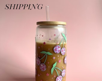 Vaso de cristal con forma de cereza y disco, inspirado en fiestas, para despedidas de soltera, bonito vaso de cristal con forma de cereza, regalo para amigas, vaso de fiesta