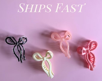 Pinza para el pelo con lazo, accesorio para el pelo rosa al por mayor para adolescentes, pinza con forma de lazo de gran tamaño para ella, pinza con temática de lazo coqueta, lazo para el pelo al por mayor