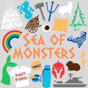 Mar de Monstros - download do arquivo SVG de Percy Jackson e os Olimpianos (para Cricut)